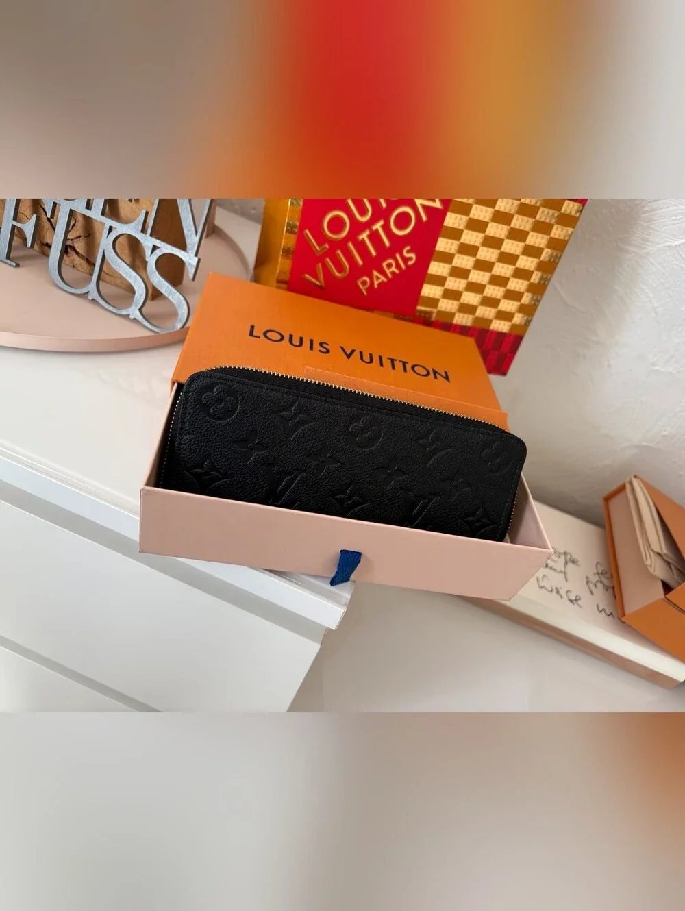 Louis Vuitton Black Clémence Wallet